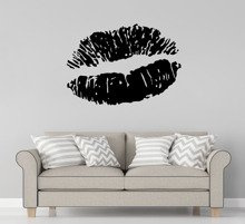 Naklejka na ścianę Usta