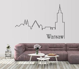 Naklejka na ścianę - Życie Warszawy