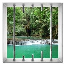 Naklejka na ścianę Okno 3D Exotic land 0012