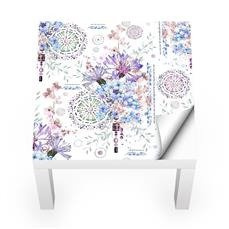 Naklejka na stolik LACK IKEA - Kwiecista ozdoba 0241