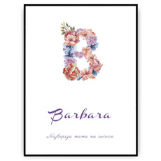 Plakat - Pierwsza litera imienia mamy