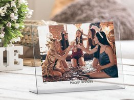 Personalizowana tabliczka na szkle akrylowym - Simple (poziom)