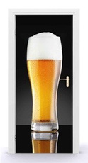 Naklejka na drzwi - Piwo z pianką 0680