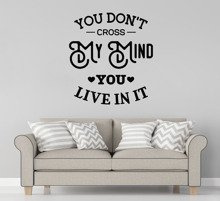 Naklejka na ścianę Cross My Mind