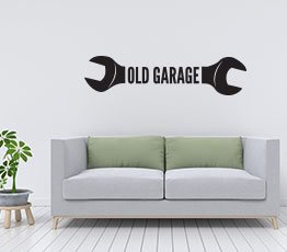 Naklejka na ścianę - Old Garage