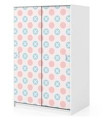 Naklejka na szafę - Kółka i krzyżyki 0202