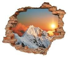 Naklejka na ścianę Dziura 3D Górski szczyt 0059