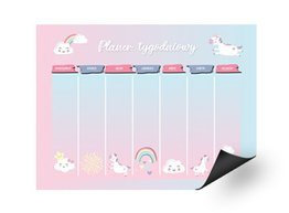 Tygodniowy planer magnetyczny - Tęczowo