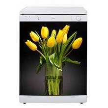 Mata na zmywarkę - Żółte tulipany w wazonie 0509