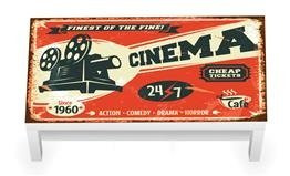 Naklejka na stolik kawowy LACK IKEA - Reklama kina 0018