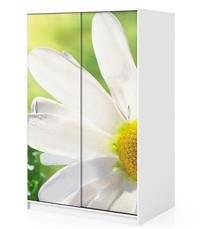 Naklejka na szafę - Białe płatki 0098