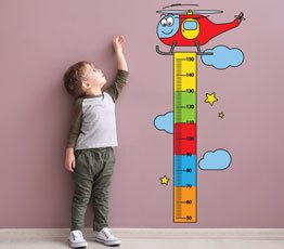 Miarka wzrostu dla dziecka Tęczowy Helikopter 0017