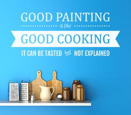 Naklejka na ścianę - Dobre jedzenie - 0053