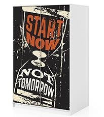 Naklejka na szafę - Klepsydra motywująca 0265