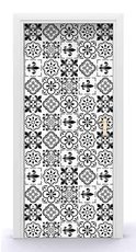 Naklejka na drzwi - Patchwork wzór nr 5