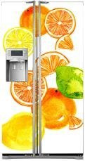 Mata na lodówkę side-by-side - Cytrusy jak malowane 0546