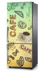 Naklejka na lodówkę - Kraina kawy - napisy 0335