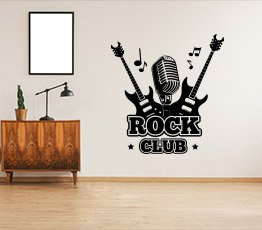 Naklejka na ścianę - Rock club