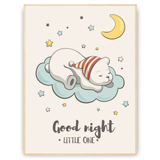 Plakat - Drzemka na chmurce