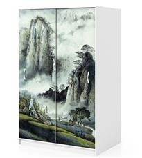 Naklejka na szafę - Mgła w górach 0161