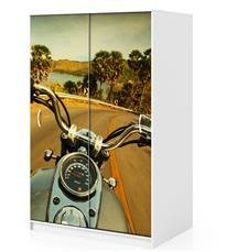 Naklejka na szafę - Oczami motocyklisty 0131