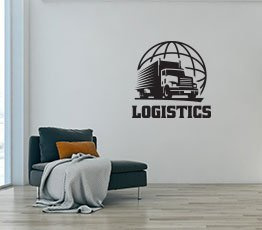 Naklejka na ścianę - Logistics