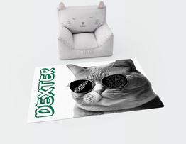 Personalizowana mata pod miskę kota - 014