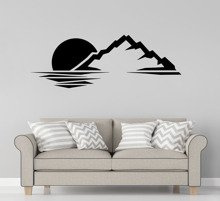 Naklejka na ścianę Zachód w górach