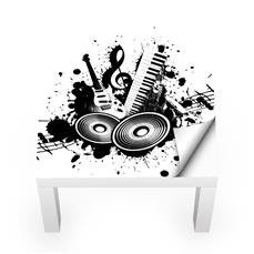 Naklejka na stolik LACK IKEA - Muzyczny kleks 0175