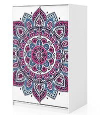 Naklejka na szafę - Indiański floral 0281