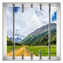 Naklejka na ścianę Okno 3D Piaszczysta górska droga 0040