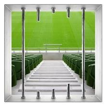 Naklejka na ścianę Okno 3D Pusty stadion 0042