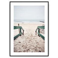 Plakat - Zejście na plażę