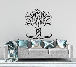 Naklejka na ścianę - Gałęzie i kropeczki