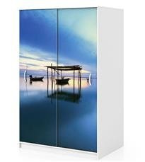 Naklejka na szafę - Niebieska godzina 0033