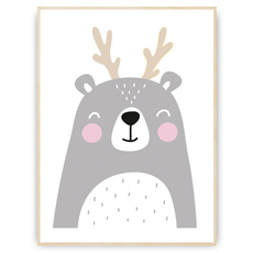 Plakat - Przyjaciel z rogami