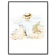 Plakat - Kobieta na plaży