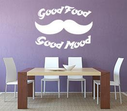 Naklejka na ścianę - Good food good mood - 0066