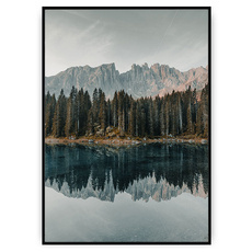 Plakat - Jezioro góry las