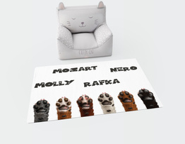 Personalizowana mata pod miskę psa - 030