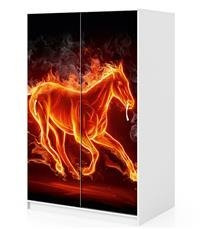 Naklejka na szafę - Ognisty Koń 0137