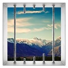 Naklejka na ścianę Okno 3D Góra Cooka 0014