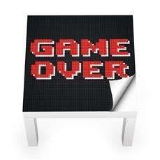 Naklejka na stolik LACK IKEA - Game over 0014
