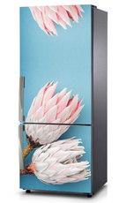 Naklejka na lodówkę - Pastelowe kwiaty