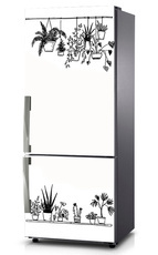 Mata na lodówkę - Kwiaty w doniczkach