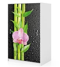 Naklejka na szafę - Storczyk i bambus 0063