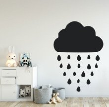 Naklejka tablicowa - DESZCZOWA CHMURA - 0004