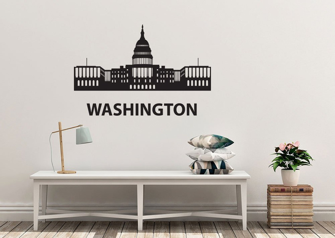 Naklejka na ścianę - Washington