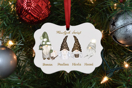 Spersonalizowana zawieszka na choinkę - Krasnale