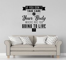 Naklejka na ścianę Take Care